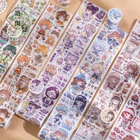 1 roll special oil washi tape girls stickers cute cruise series cartoon character hand account material release stickers