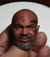 16 male soldier boxer champ mike tyson head carving sculpture model accessories high quality fit 12 inch action figures