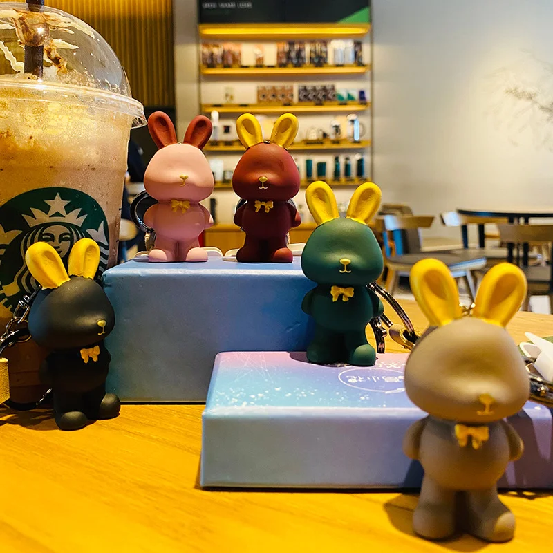 

Bowtie Rabbit Car Keychain Girl Heart Cute Pendant Creative Exquisite Bag Pendant 열쇠고리 Birthday Gifts