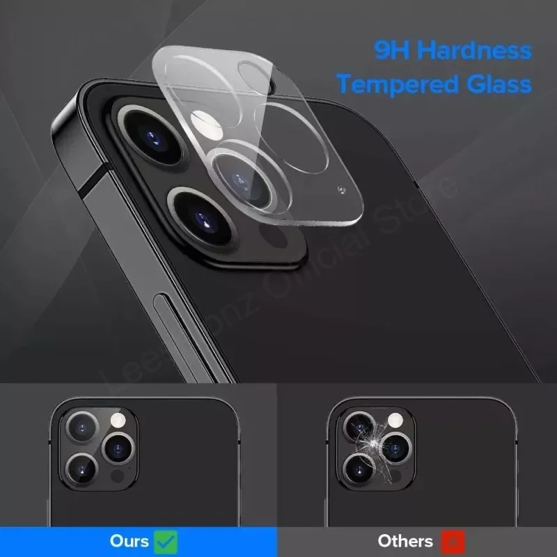 4Pcs Camera Tempered Glass For iPhone 13 12 11 Pro Max Screen Protector iPhone 11 12 13 Mini Len Lens Film