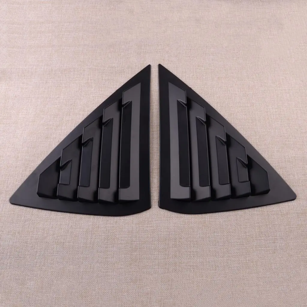 

1 Pair Matte Black Car Rear Window Louver Vent Cover Trim Scoop Shutter Vent Decor fit for Nissan Sentra Sedan 2019-2014 2013