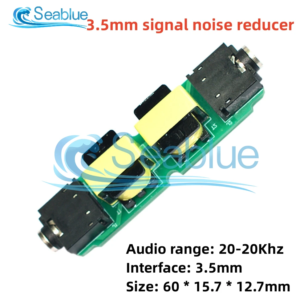 3.5mm Connector Audio Frequency Common Ground Filter Isolation Noise Reducer 20-20Khz For Computer Power Amplifier Stereo CD Etc