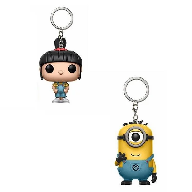 Экшн-фигурки Funko KeychaMee в виде миньона Карла ламбы Оригинальные фигурки Boox