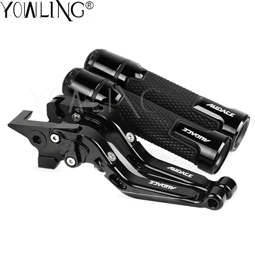 

Motorcycle Accessories CNC Adjustable Brake Clutch Levers Handlebar knobs Handle Hand Grip Ends FOR MOTO GUZZI AUDACE 2015 2016