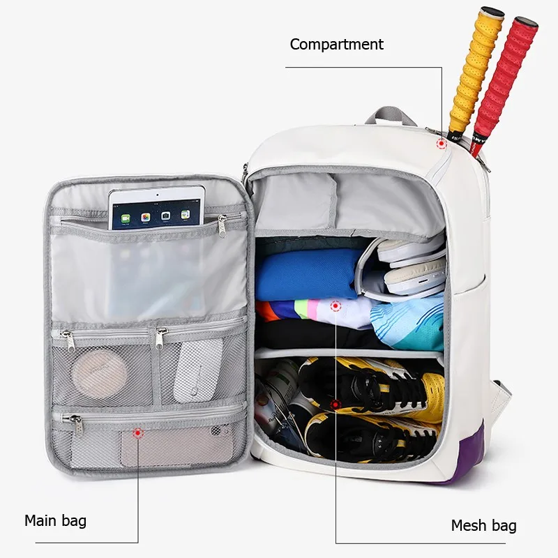 2023 Genuine Korean YONEX Badminton Bag 2 Pcs Tennis Backpack Personality Authentic Women Men Profession Match Sports Racket Bag