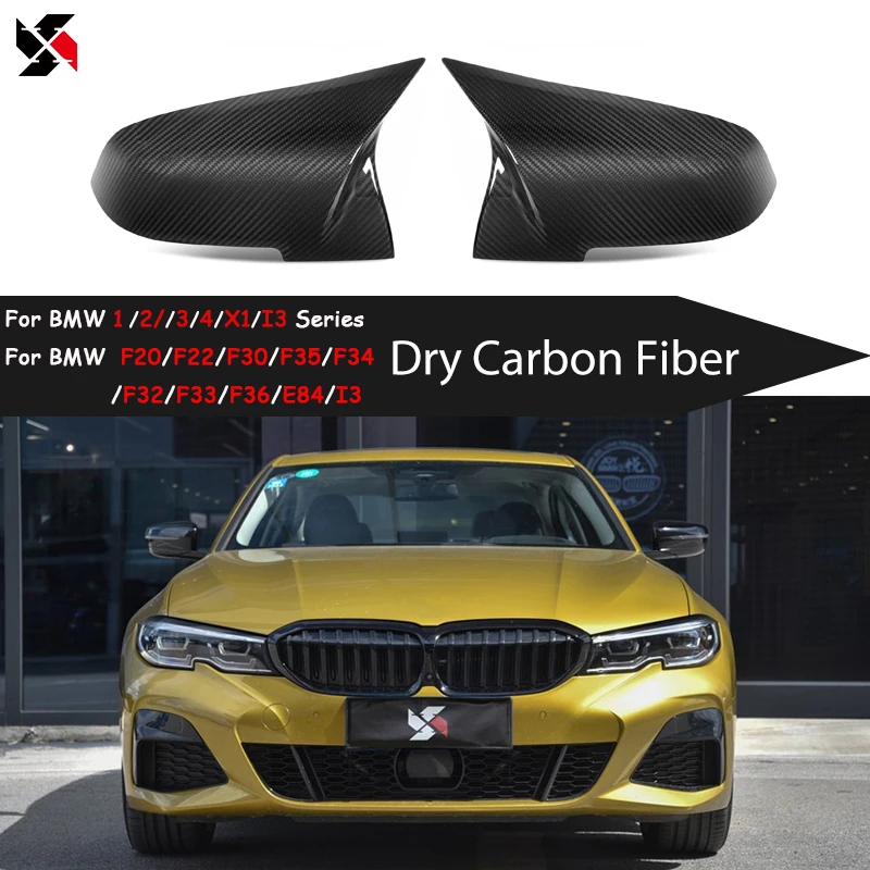 

Dry Carbon Fiber Rearview Mirror Covers Cap For BMW F20/F22/F30/F35/F34/F32/F33/F36/E84/I3 Car Replacement Accessories Gloss