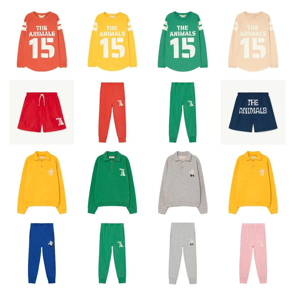 

Children's Sets2023 Spring and Summer Candy Color Hoodie Pants Set Long Sleeved Cotton T-shirt Shorts Sets