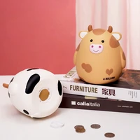 cute cartoon cute cow childrens piggy bank home decoration can be saved to give children gifts piggy bank