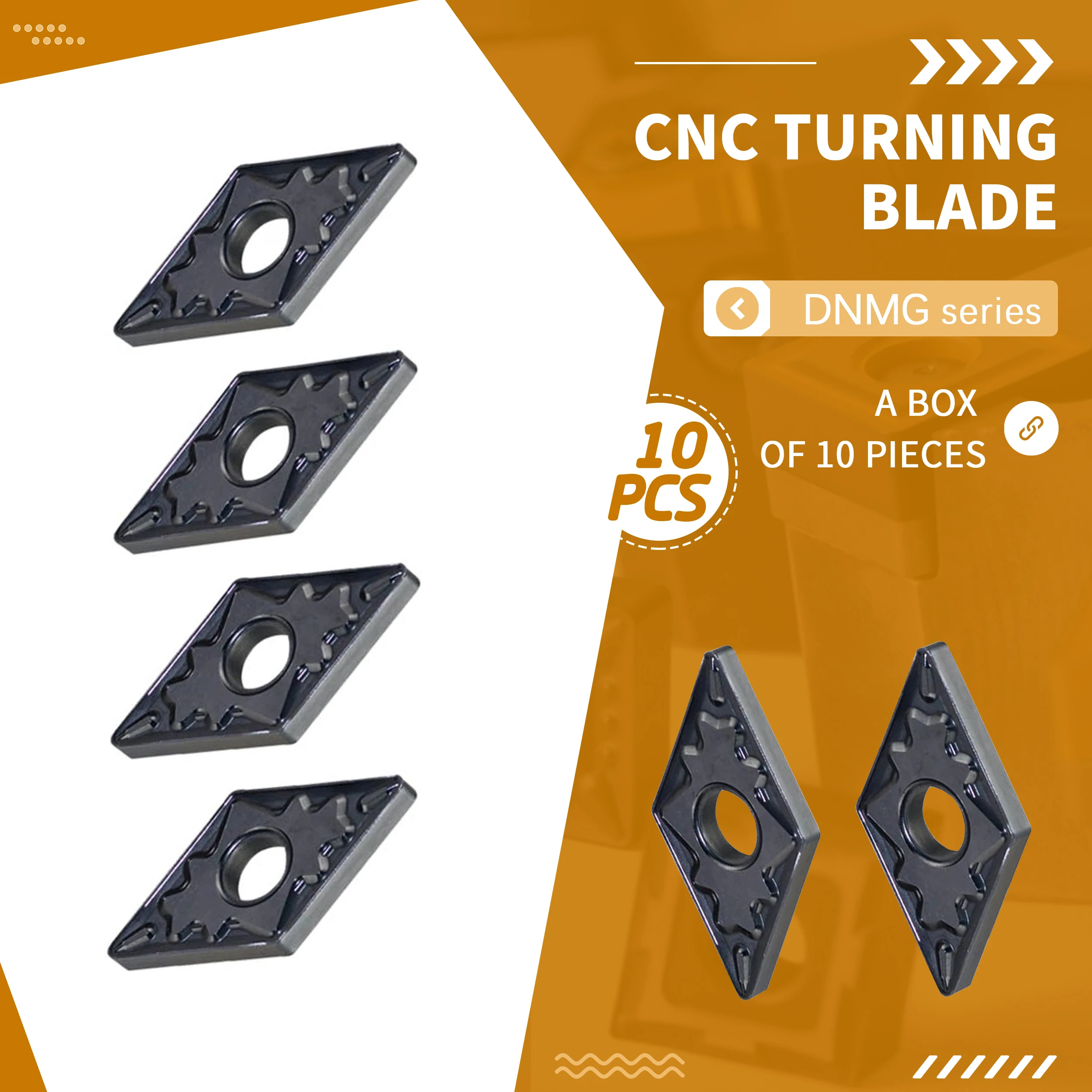 

DNMG150404-HQ DNMG150408-HQ NK2016 High Quality Cermet CNC Lathe Inserts External Turning Tools Durable And Wear-Resistant Tools
