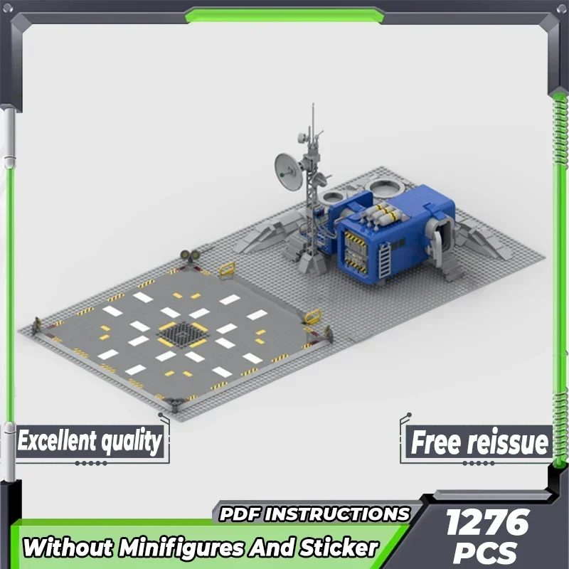 Классическая космическая модель Moc строительные кирпичи новый Galaxy Outpost Explorer