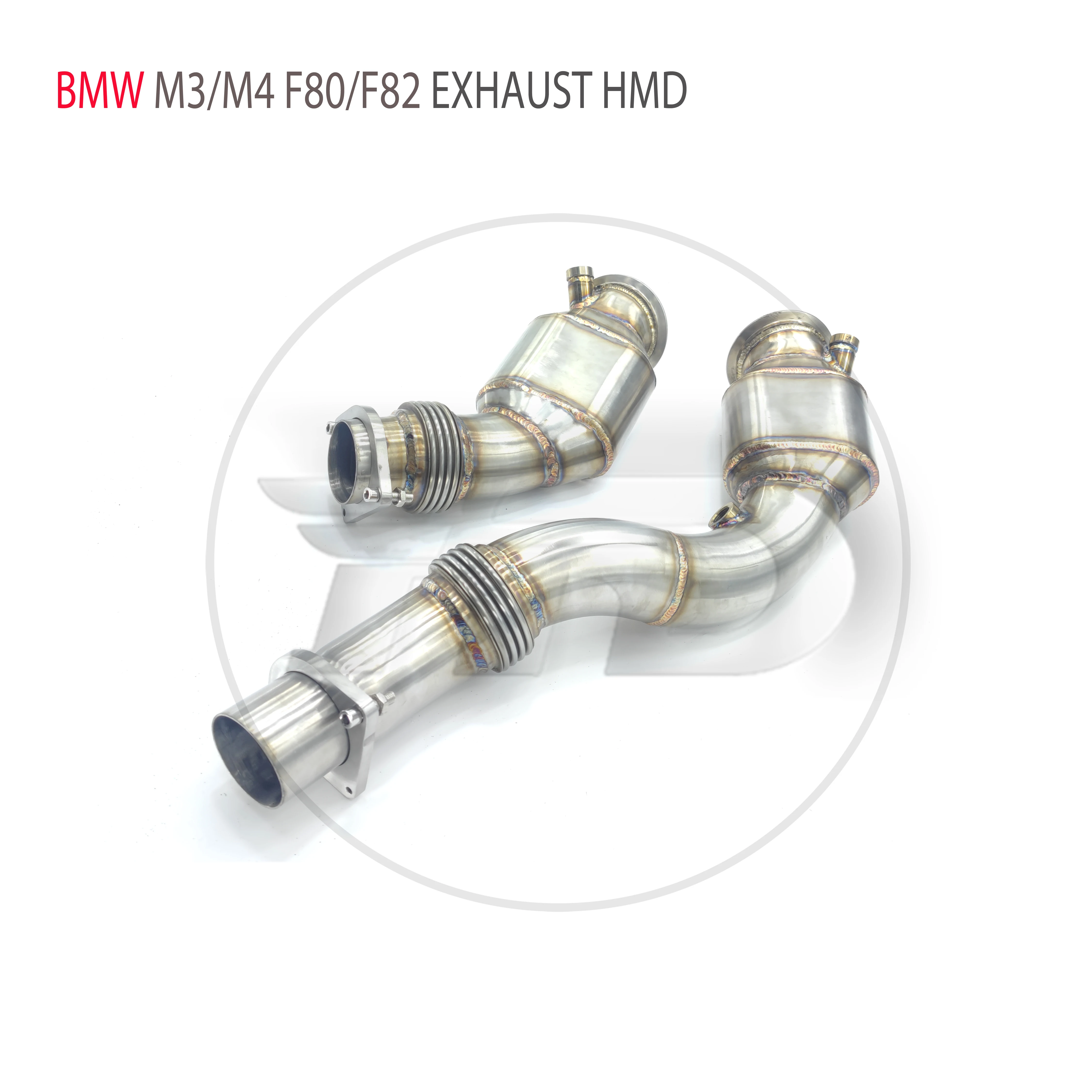 

HMD Exhaust System High Flow Performance Downpipe for BMW M3 M4 F80 F82 With Catalytic Header Without Thermal Insulation