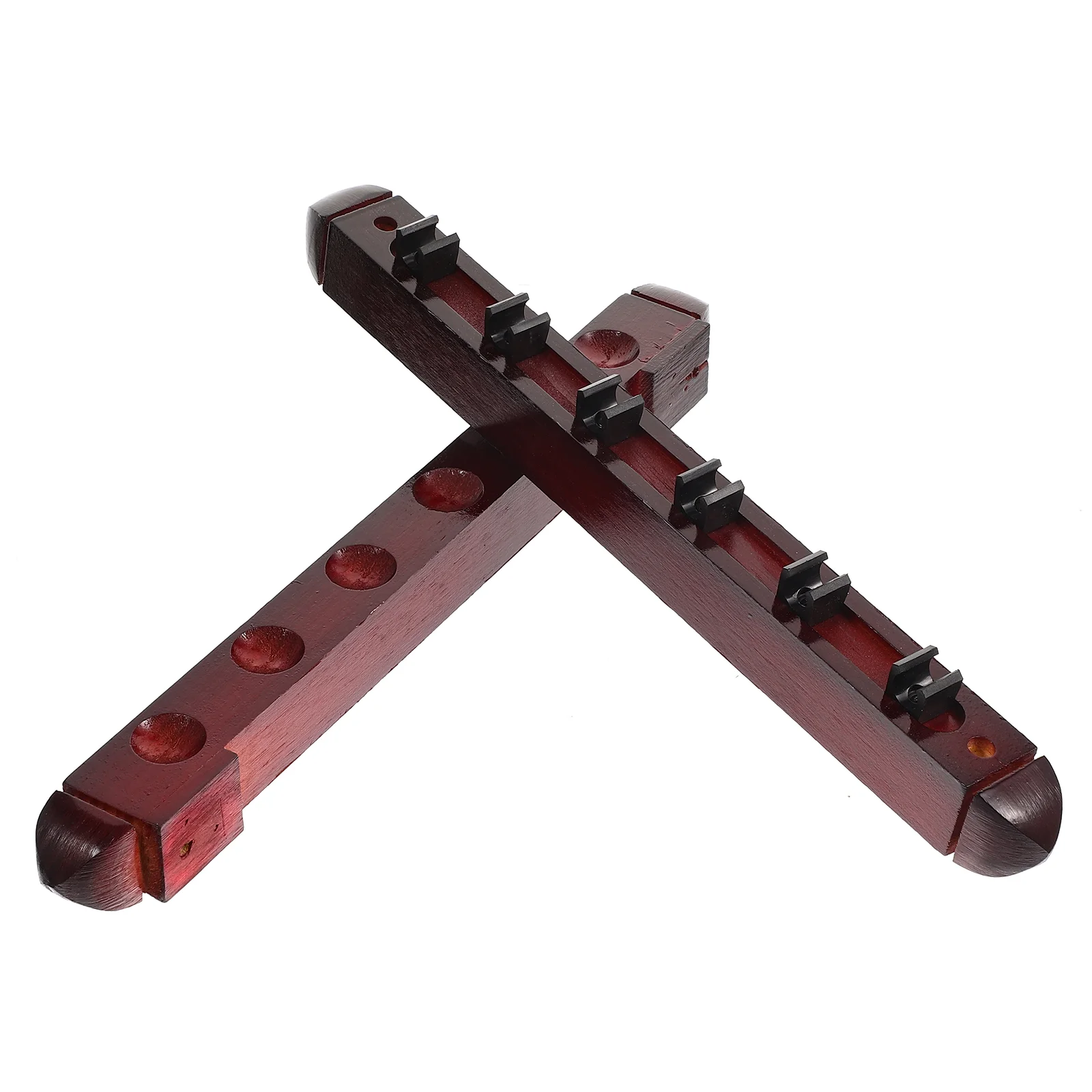 

1 Set of Decorative Pole Rack Pool Cue Stand Billiard Cue Holder Collection Pole Rack Cue Stand