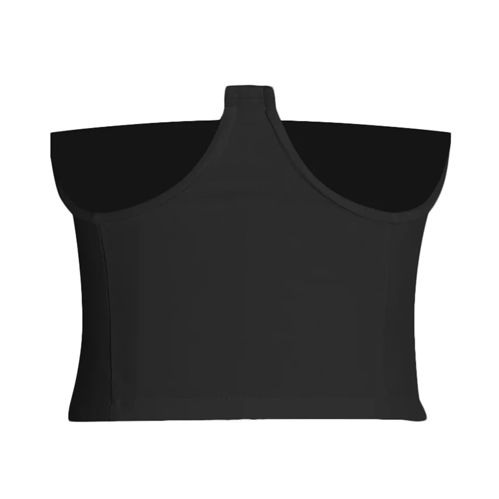 TWOTWINSTYLE solidne łączone zamek minimalistyczne kamizelki dla kobiet bez ramiączek rękawów gorsety wyszczuplające moda damska nowa odzież