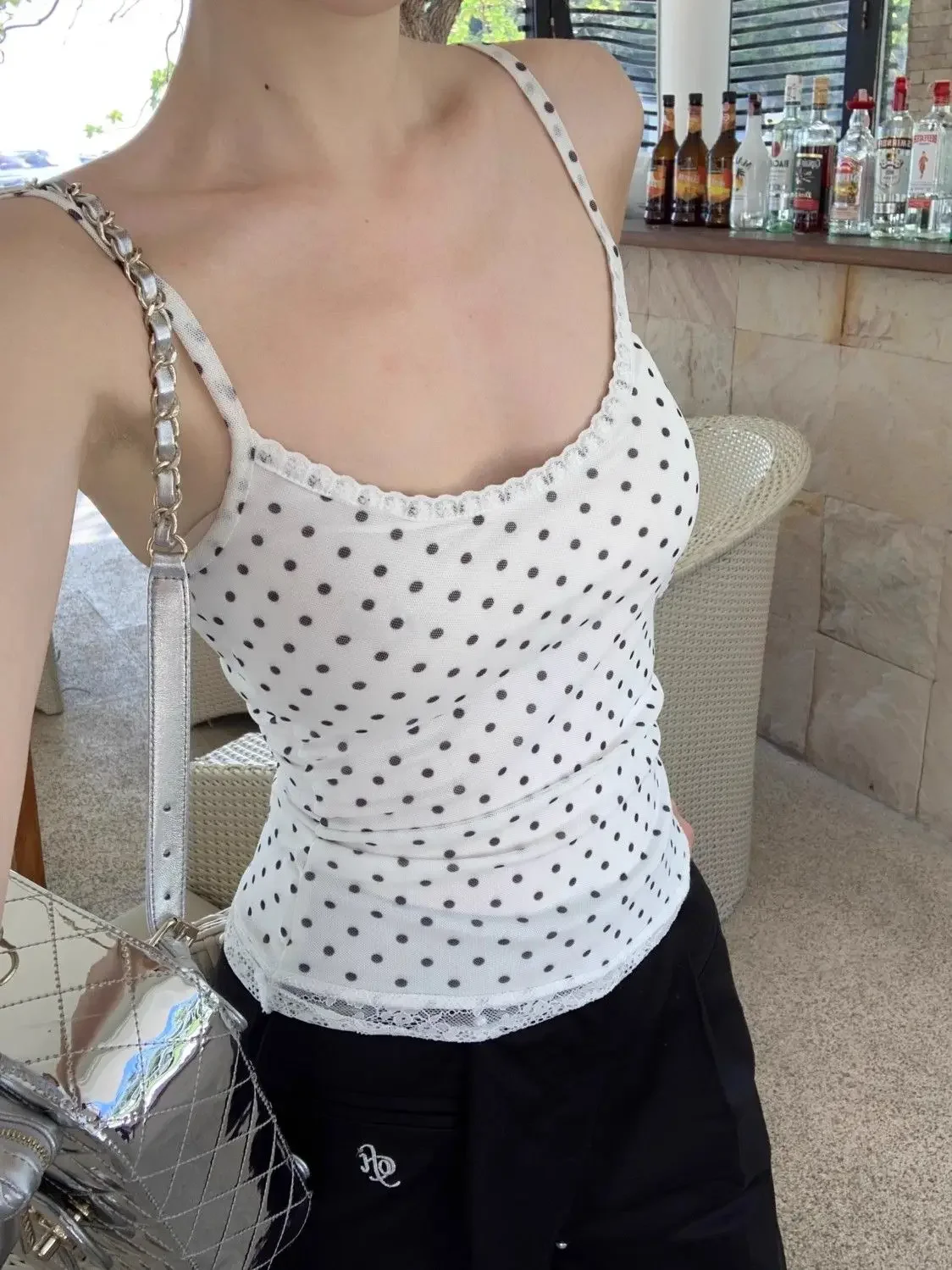 Милые милые кружевные майки для женщин корейская мода уличная одежда Y2k в стиле