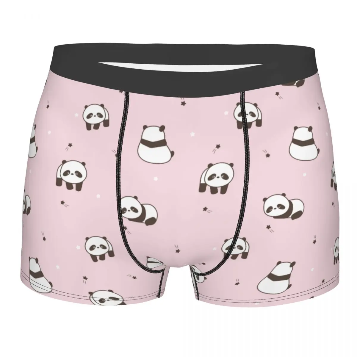 

Pink Cute Cartoon Panda Men Underwear Lovely Animal Boxer Shorts Panties Funny Breathable Underpants for Male S-XXL