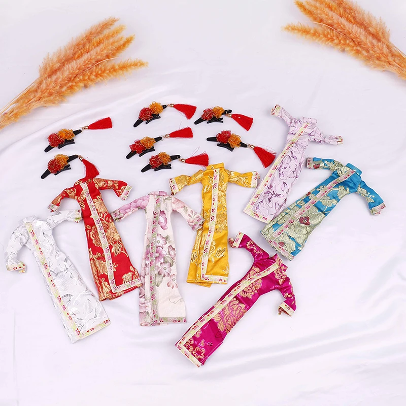 Уникальная одежда ручной работы для кукол традиционное китайское платье Чонсам