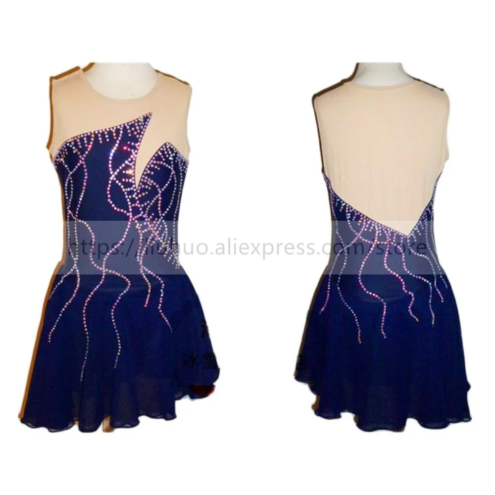 

Женский костюм LIUHUO Aldult для девушек, костюм для соревнований по индивидуальному заказу, Леотард для катания на коньках, платье для катания на...