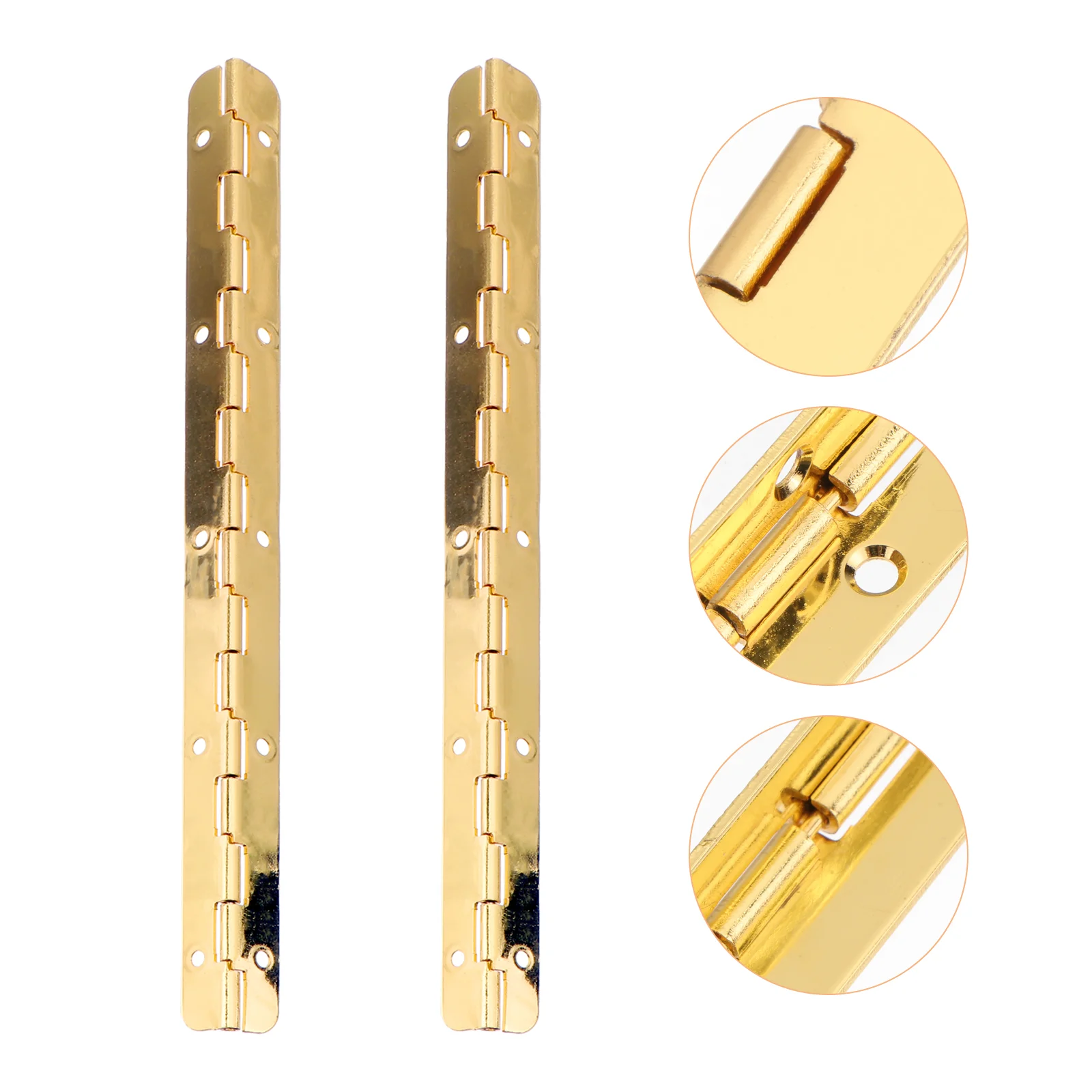 

2 Pcs Cabinet Hinge 190mm Door Closer Device Zinc Alloy Hinges Furniture Cupboard Piano