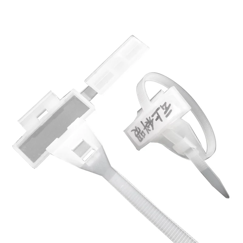 100 шт. самоблокирующиеся кабельные стяжки из белого нейлона PA66