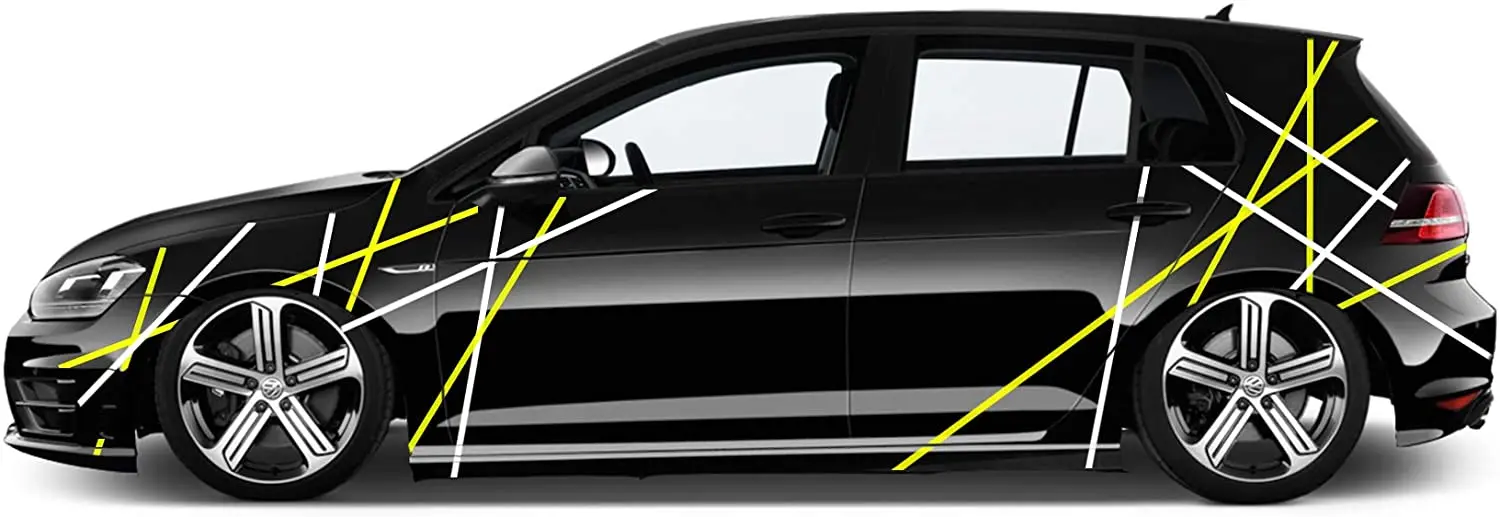 

Auto Seiten Aufkleber Car-Tattoo Sticker Streifen-LININEN 1,5cm Fahrzeug Bekleben