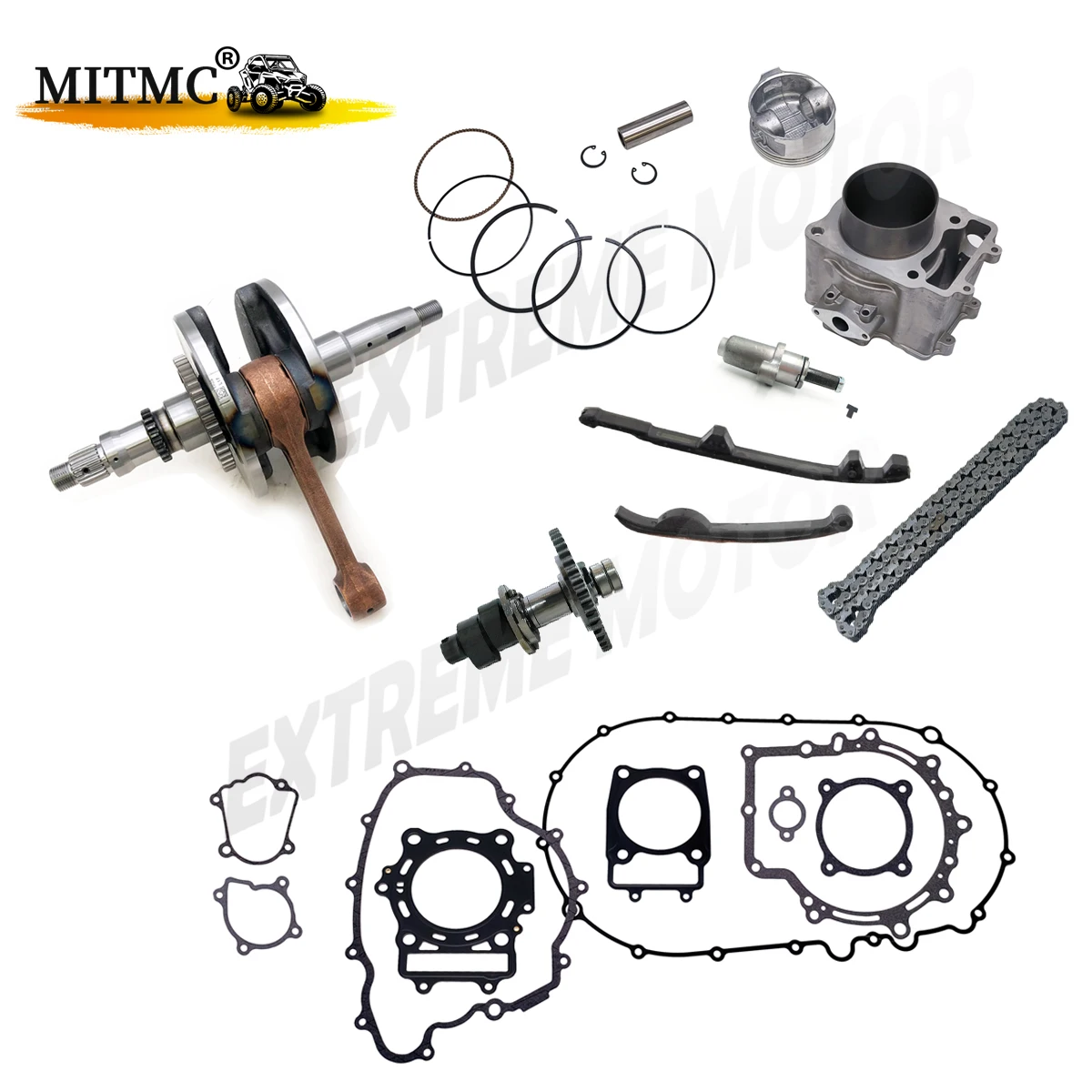 

Сменный цилиндр двигателя, коленчатый вал Подходит для Linhai 500 E2 E4 T3b EFI 500 PROMAX M550 M550L T-BOSS 550 E4 35121 35119