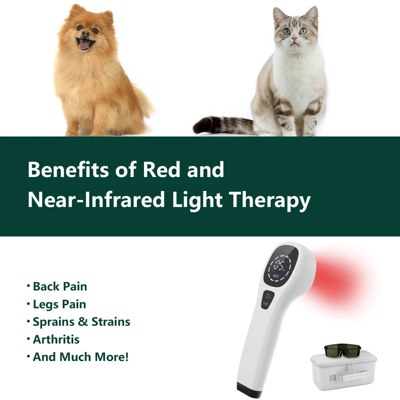 

Near-infrared Light Therapy for Pets Pain Relief Veterinary Equipment Dogs Cats Wound Healing Dog Rehabilitation Physiotherapy