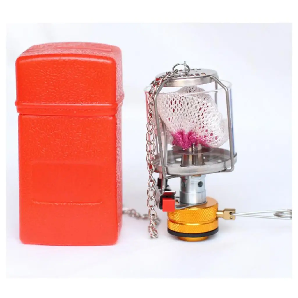 

80 LUX Camping Gas Lantern Trekking Warm Heating Light Lamp Lantern with Case