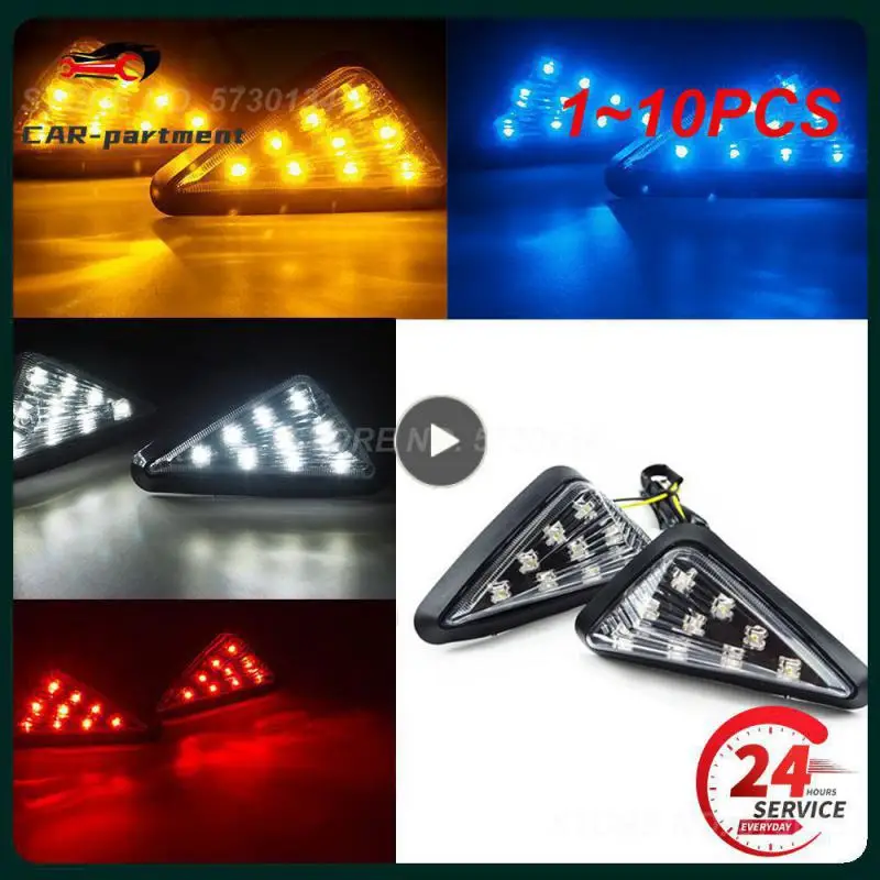 

1 ~ 10 шт. дымчатый треугольник, устанавливаемый на заподлицо, искусственный сигнал, фонарь поворота, поворотная лампа для мотоцикла