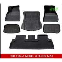 for tesla model 3 floor mats trunk mat accessories model3 2021 2022 new car custom left right rudder carpet xpe 3d foot pad