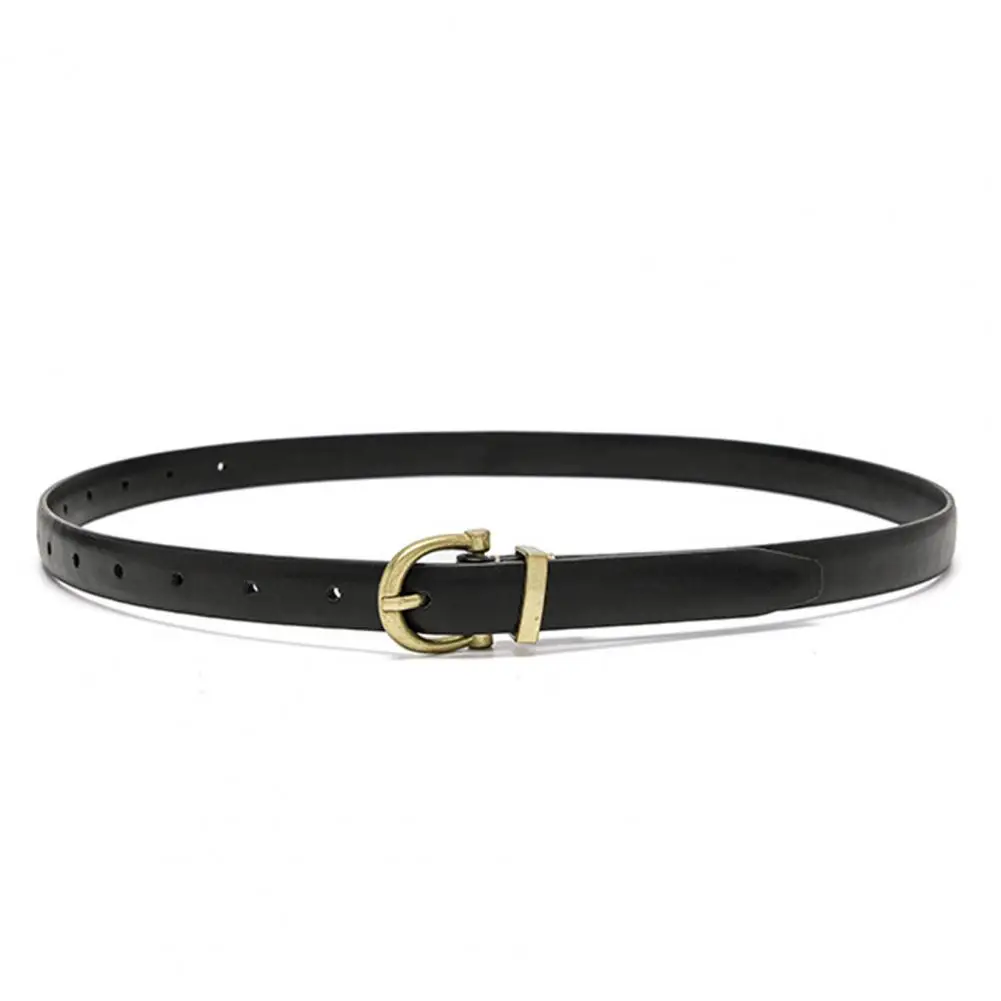 

Пояс для брюк с отличной гладкой поверхностью из искусственной кожи, женская модная простая Ультратонкая искусственная кожа для девушек