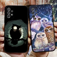 owl phone case for samsung note 20ultra 10 9 8 pro plus m80 m52 m51 m20 m31 m40 m10 j7 j6 prime j530 funda%c2%a0shell