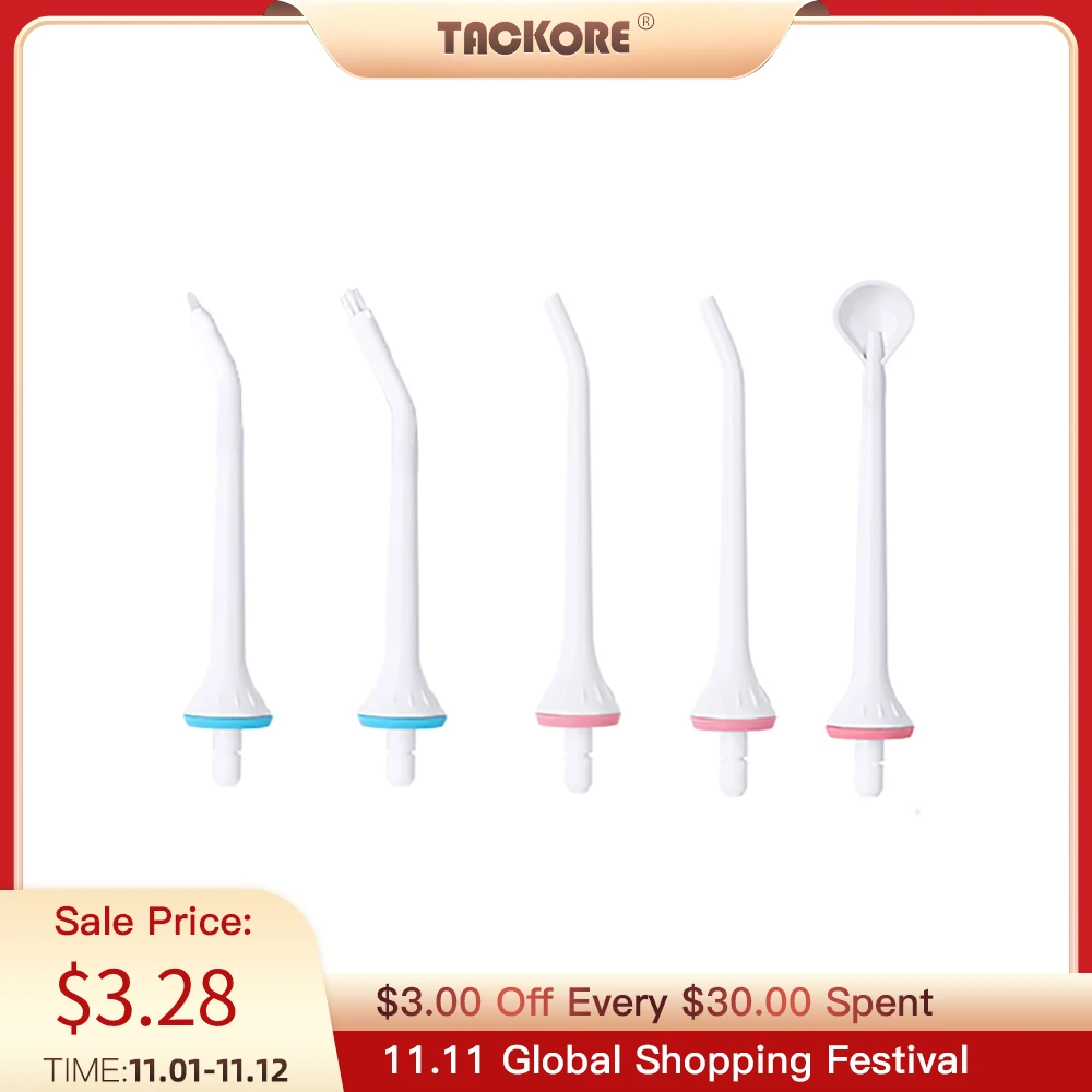 

5 Jet Tips Nozzles for Oral Irrigator Water Dental Flosser Tooth Cleaner Water Jet Floss Teeth Pick Teeth Cleaner Accessory