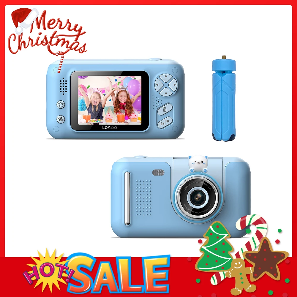 

Mini Kids Photo Camcorder Toys 2.4'' IPS Screen Digital Camera 20MP Video Camera with 180° Rotation Lens for children Gift 032