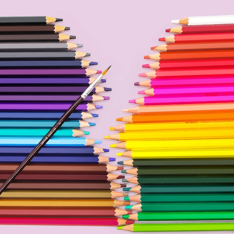 Профессиональные цветные карандаши 36/48/72, акварельные карандаши для рисования скетчей, цветные карандаши для школьников от AliExpress WW