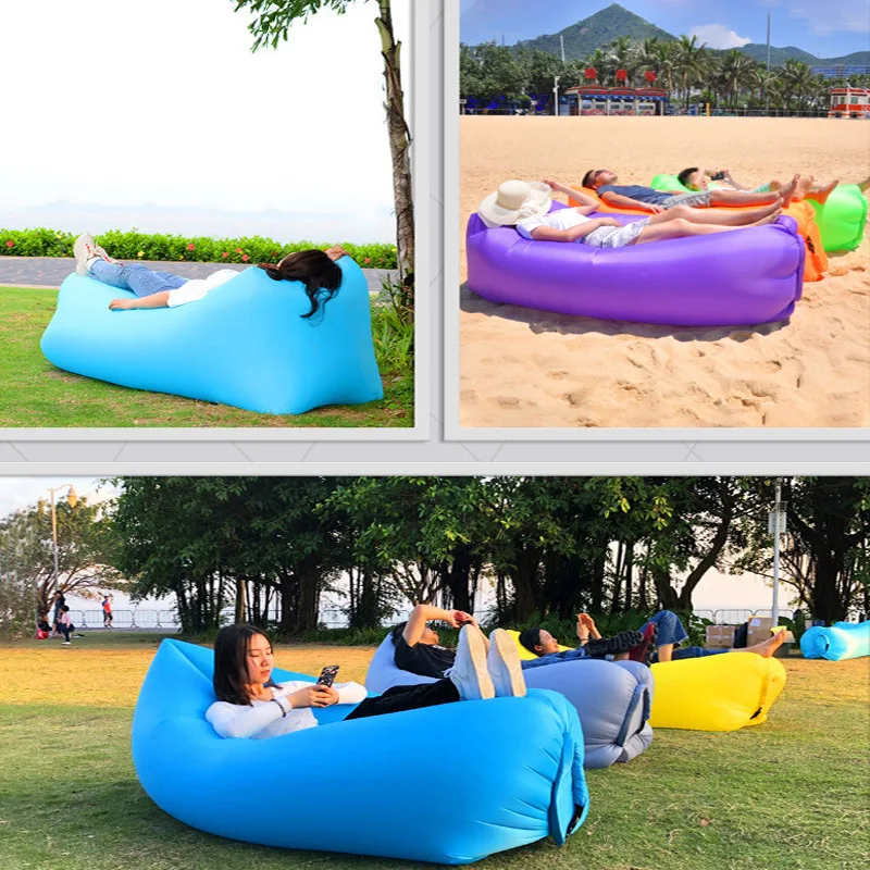 

Portabl camp camping inflatable foldin chair Beach Picnic inflatable camping sofa Lazy camping inflatable Air mattresses