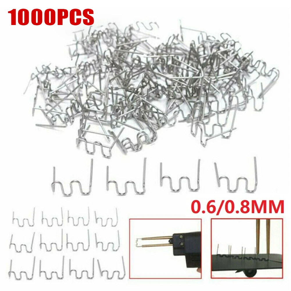 

1000/1200PCS 0.6/0.8mm Welding Nail Hot Stapler Staples Stainless Steel For Plastic Welder/Car Bumper Repair Kit Soldering Tools