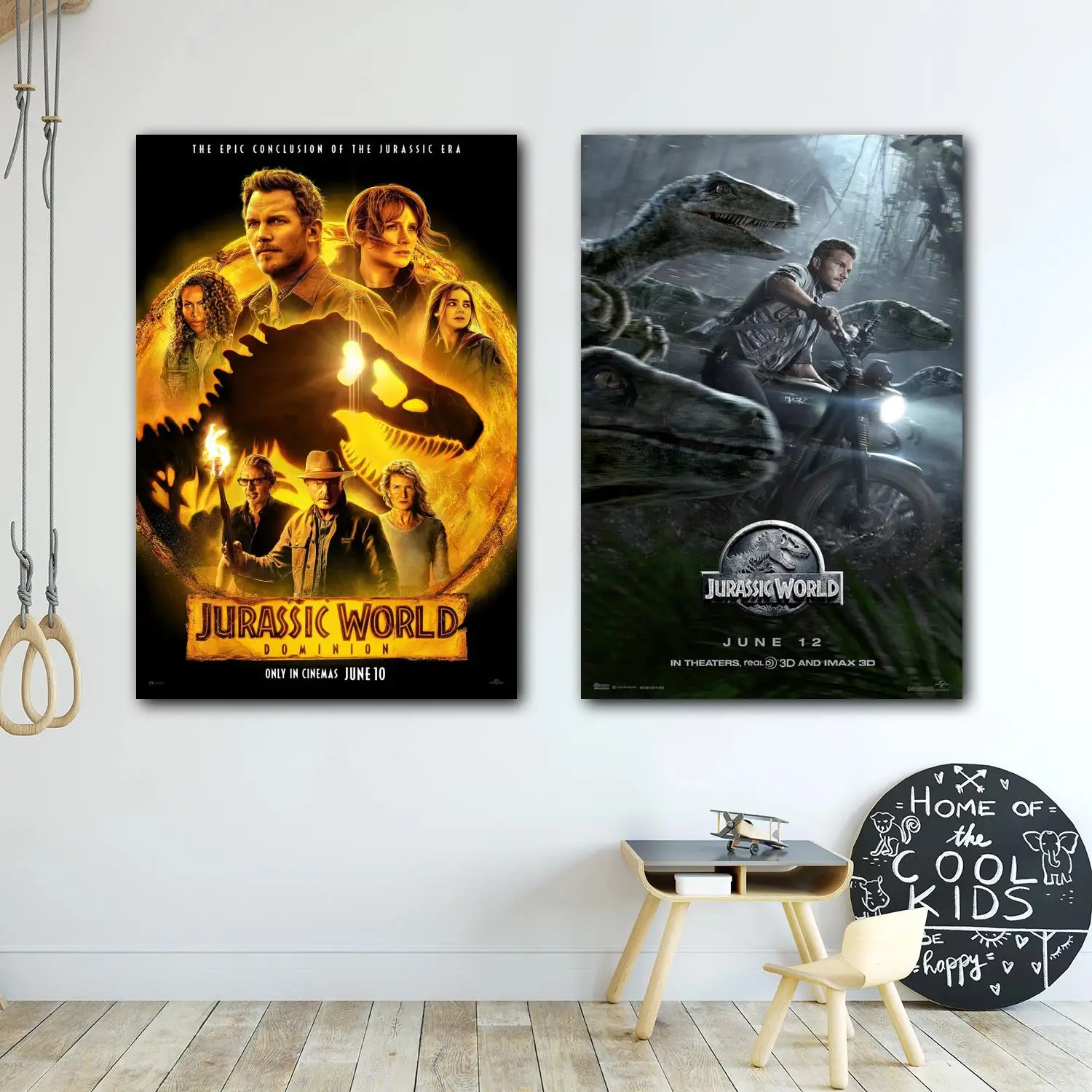 

jurassic world Movie Decorative Canvas 24x36 Posters Room Bar Cafe Decor Gift Print Art Wall Paintings