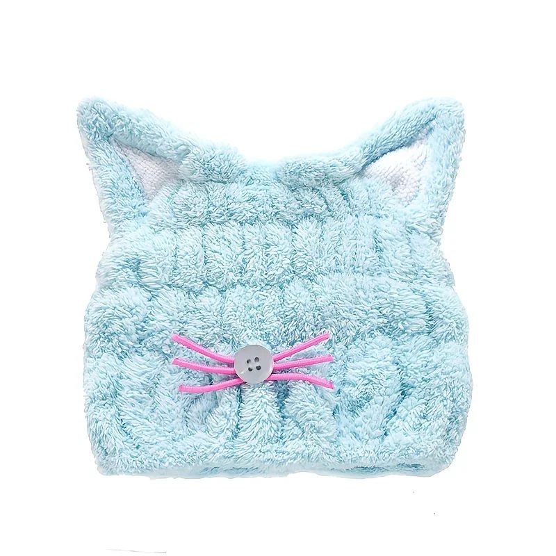 

Супервпитывающий тюрбан из микрофибры с кошачьими ушками