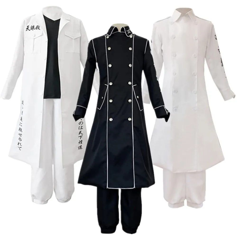 

Костюм для косплея Bosozoku Manjiro Sano MIKEY Draken Hajime Kokonoi из аниме Токио, черный, красный костюм для взрослых на Хэллоуин