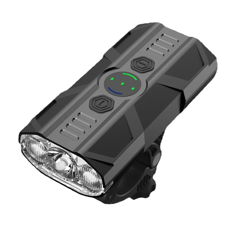 

6000MAh Bicycle Light 3 LED XPG 1200Lm Bike Front Light USB Rechargeable Cycling Headlight
