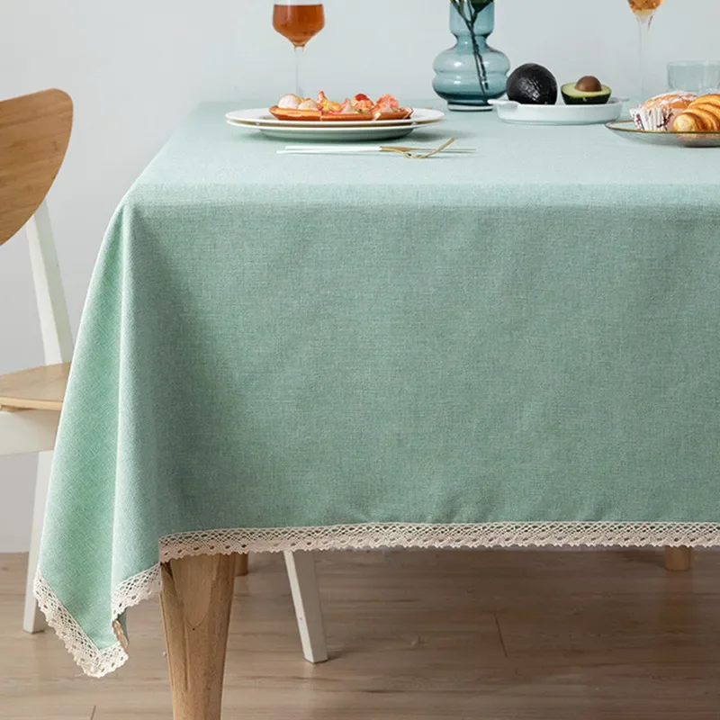 

Одноцветная льняная скатерть, водонепроницаемая маслостойкая Скатерть для стола, для путешествий, кемпинга, пикника, коврик, текстильное украшение