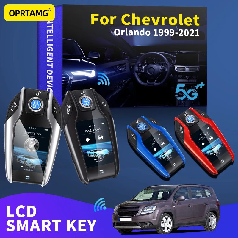 

OPRTAMG Keyles Entry Remote Car Key Modified Smart LCD For Chevrolet Orlando 1999 2000 2002 2004 2007 2008 2009 2010 2012 2021