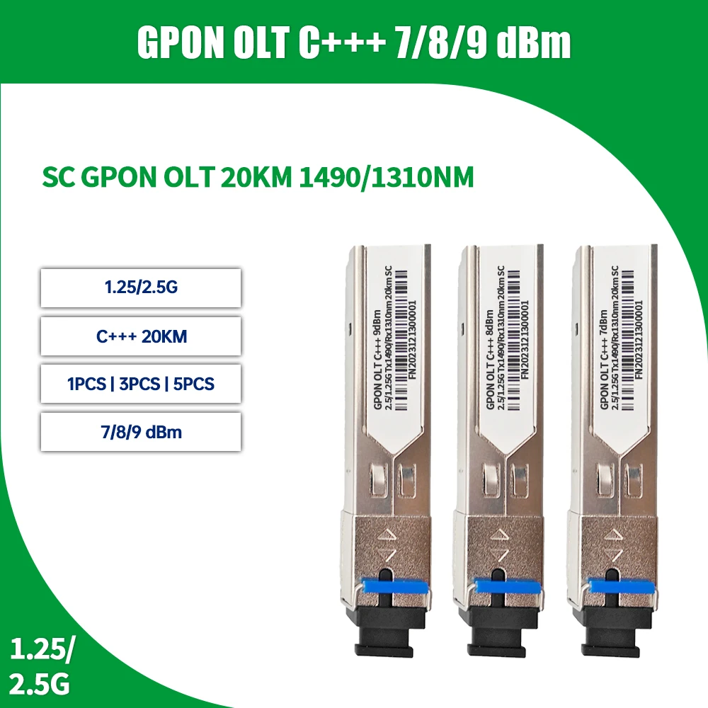 GPON OLT C +++ 20 км 7DB 8DB 9DB PON модуль SFP модули SC порт 1490 ...