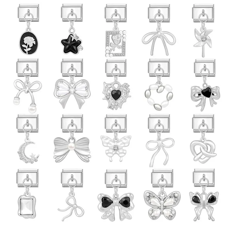 Креативный очаровательный браслет жемчуг Луна бант Роза очаровательные