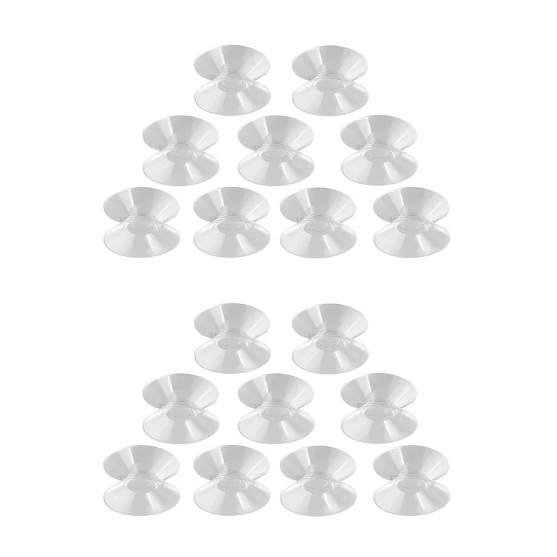

Car 18 Pcs Clear Soft Plastic Double Sided Suction Cup