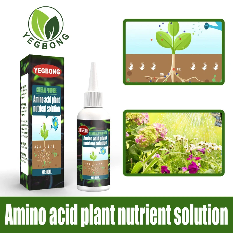 

Amino Acid Plant Nutrient Solution Organic Foliar Fertilizer Trace Element Root Promotion Green Leaf