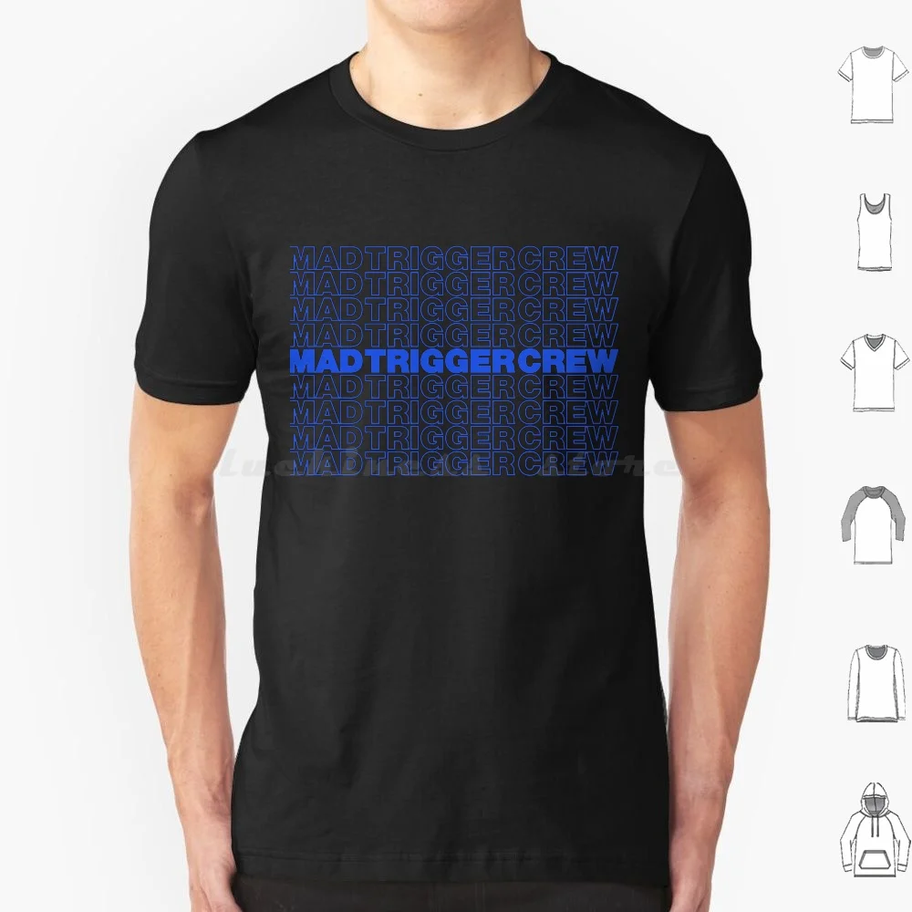 

Футболка с надписью «Thank You Mad Trigger Crew» для мужчин и женщин, хлопковая тенниска с принтом «сделай сам» для гипноза, микрофона