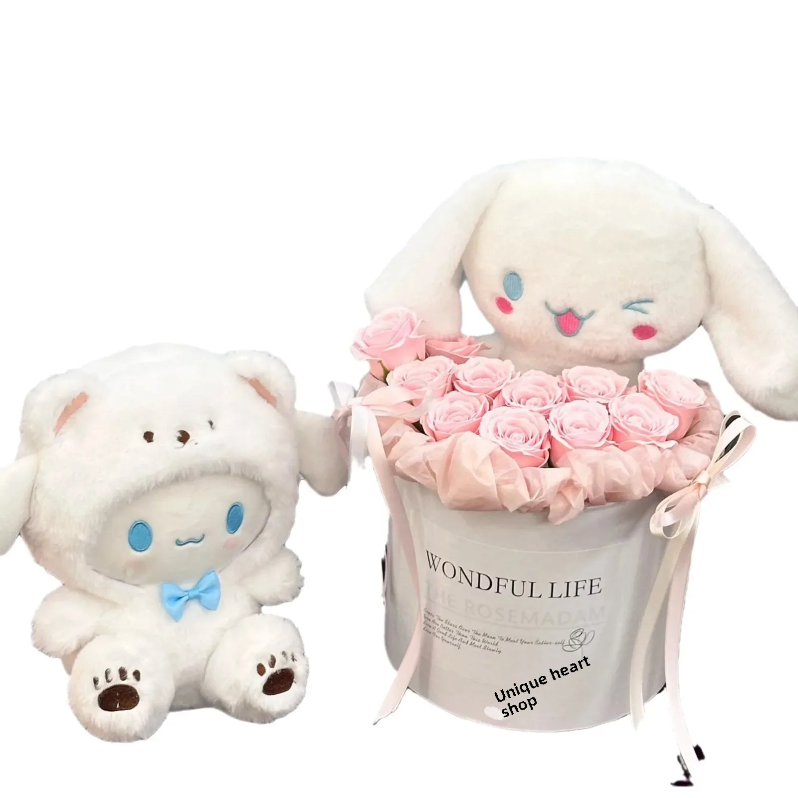 Горячая Распродажа вечный гибискус собака искусственные цветы подарок на день