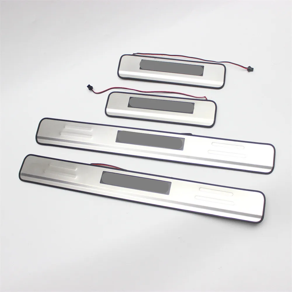 

Stainless Steel Led Door Sill Scuff Plate Guard Protector Trim For Mitsubishi Outlander 2006-2020