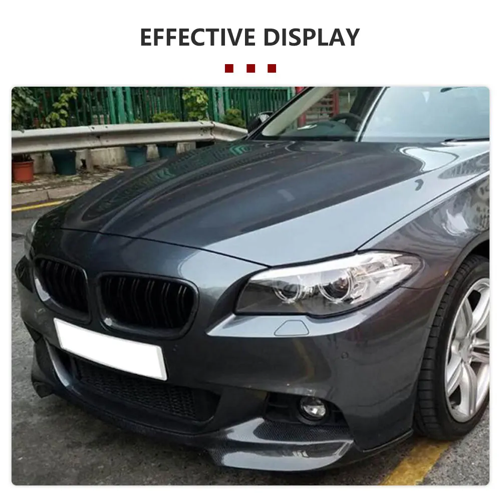 Carbon Fiber Car Front Bumber Lip Spoiler for BMW 5 Series F10 M Tech 2012-2016 Auto Chin Apron Body Kits